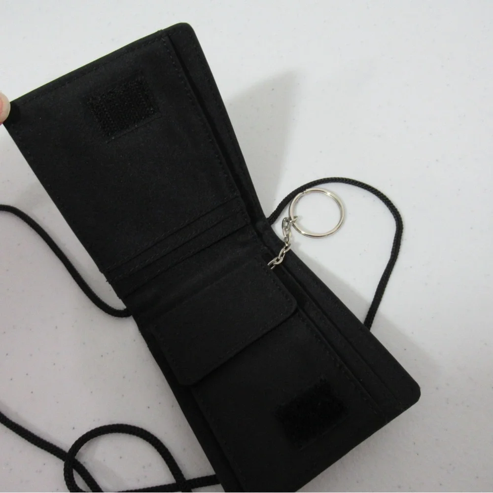Wilsons Leather Black Travel Wallet